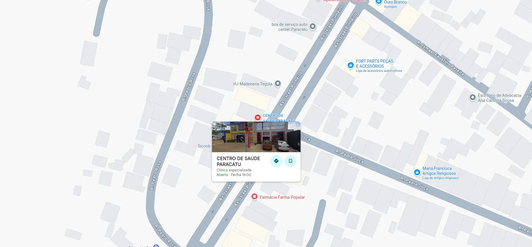 Mapa da localização